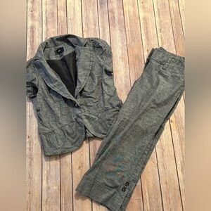 Gray Blazer and Pants Set